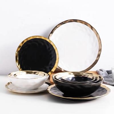 China Sustainable Joy Dinnerware Luxury Stoneware Dinnerware Sets For Home Use for sale