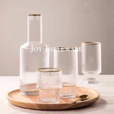 China Classic / Postmodern Modern Stemless New Gold Plated Glassware Sets Drinking Glass Set for sale