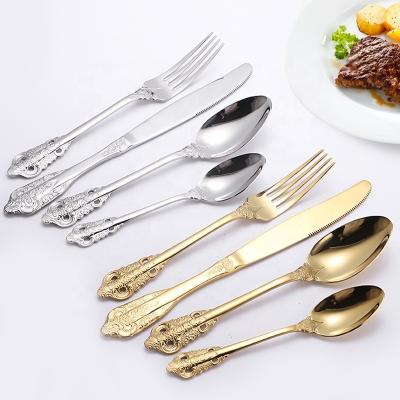 China Sustainable Cutlery Set Joy Tableware Royal Stainless Steel Rustic Cutlery Set Stainless Steel Dinner Set for sale