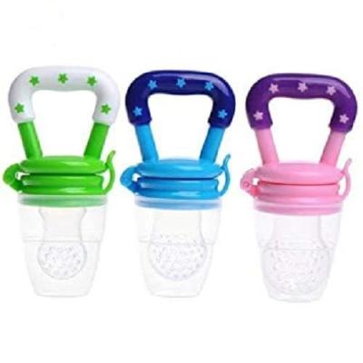 China Silicone Sustainable Nipple Feeder Food Fruit Baby Pockets Reusable Teether Toy Aching Gums Pacifier for sale