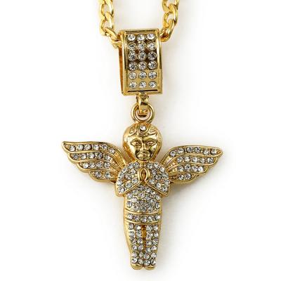 China Wholesale Trendy Men's Angel Pendant Designed Gold Plated Jewelry TRENDY for sale