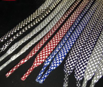 China SY Polypropylene Laces Flat High Quality 10mm High Reflective Cord for sale