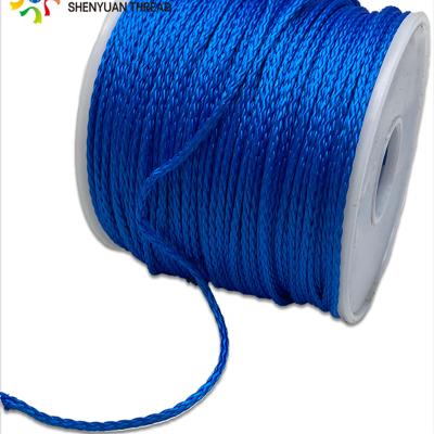 China UHMWPE Universal Rope Blue Braided FIBER Rope High Tensile 1.5 Mm Customized for sale