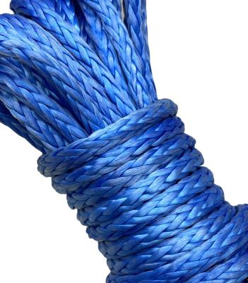 China 4 Mm Universal Factory Customized 12 Strands UHMWPE High Tensile Twist Rope for sale