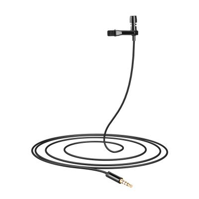 China Metal Cable Lapel 3.5mm Professional Portable Mini Lavalier Microphone Condenser Handsfree For Camera Phone Lavalier Microphone for sale