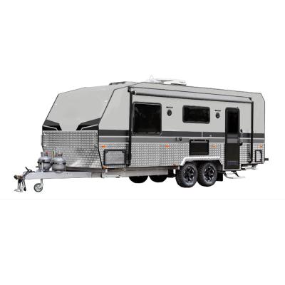 China Hot Selling Travel Trailer Australian Off Road Caravan Food Trailer With Shower And Toilet for sale