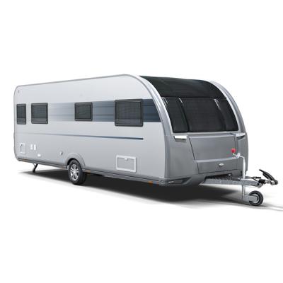 China Travel Trailer 2021 Best Selling Luxury UK Caravan Travel Trailer With Panoramic Window for sale