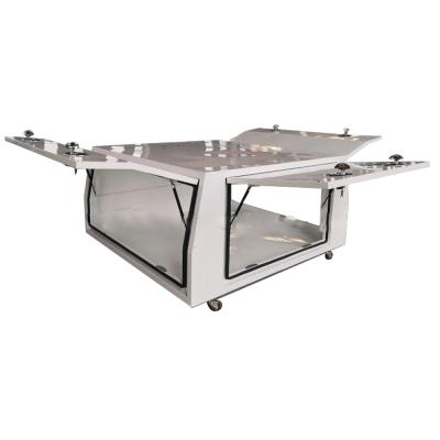 China Double Cabin Tray Back Canopy Alloy Ut Canopy Waterproof Toolbox Canopy for sale