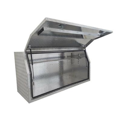 China Hardware Factory Side Diamond Plate Tool Box For Ute Truck Pickup Low Price Storage Full for sale