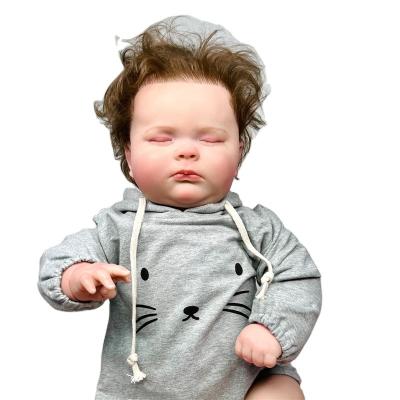 China Soft Toy 60cm 24 Inch Kids Toys Gift Cute Heavy Silicone Reborn Sleeping Babies - Doll Boy for sale