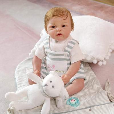 China Realistic Handmade Detailed Painting Babies Toy High Quality 50cm Cartoon Realistic Reborn Baby Dolls for sale