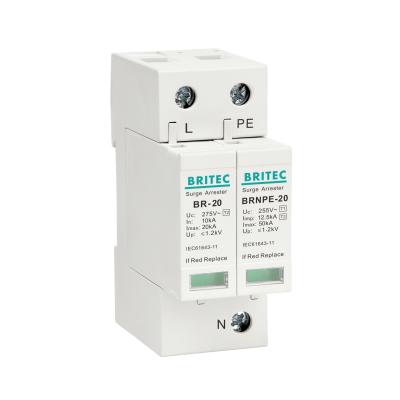 China Surge Arrester is suitable for LEPM Zone TYCOTIU AC 20kA 12.5kA Type - 2 Type 3 Lightning Arrester Surge Protection Device Power SPD for sale