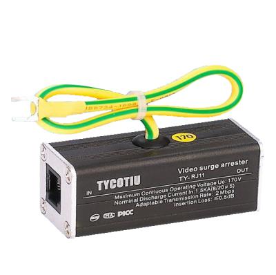 China rj45 network anti thunder SPD surge protection device taike TY-2in1 for sale