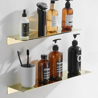 China Wall Mounted Type Bathroom Shelf Organizer Shower Caddy Kitchen Spice Rack No Drilling Rustproof Stainless Steel for sale