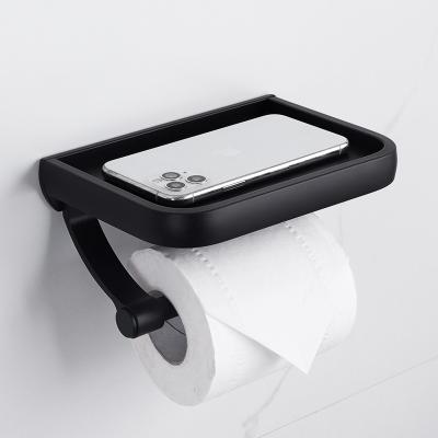 China Modern Wall Mount Aluminum Toilet Paper Holder Tissue Roll Dispenser Bathroom Tissue Roll Holder Aluminum Paper Towel Shelf for sale