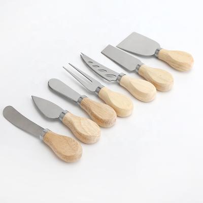 China 7 Pieces Stainless Steel Cheese Knife Viable Butter Knife and Fork for sale