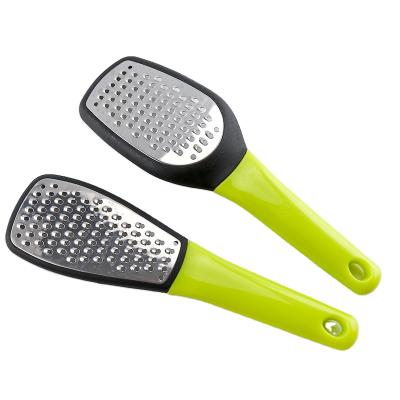 China Sustainable Fruit Grater Lemon Zester Vegetable Grater Stainless Steel Cheese Grater 2 Set for sale