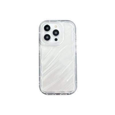 China Shockproof Ripple Pattern Shockproof iPhone Case For iphone14 for sale