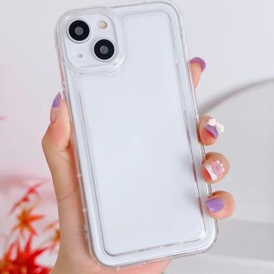 China High Transparency 1.5mm Shock Absorber Airbag Phone Case Anti Drop Shockproof For iPhone 15 for sale