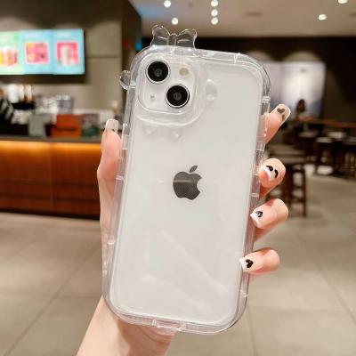 China Cartoon Waterproof Monster Transparent Phone Case For iPhone 14 for sale