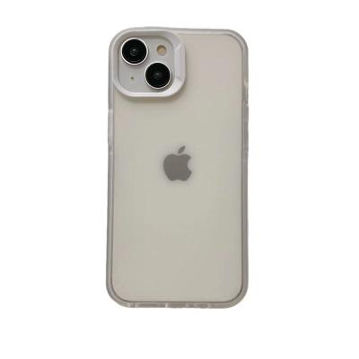 China Shockproof Transparent Frosted 1.5mm Protective Mirror TPU+PC Phone Case Suitable For iPhone 14/13 Promax for sale