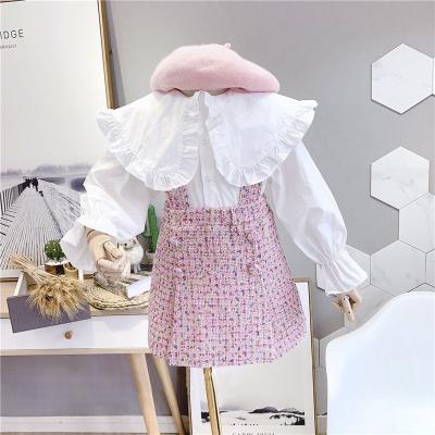 China Two-piece dress little girl spring new children's suit 3-8 years old washable girls and autumn long-sleeved shirt for sale