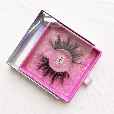 China iShero 2021 Natural Long Mink Lashes 25mm Fluffy Eyelashes With Customized Lashes Boxes Factory Price for sale