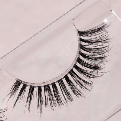 China iShero Long Strip Private Labels Cruelty Free Natural Clear False Mink Eyelashes Invisible Strip Lashes for sale