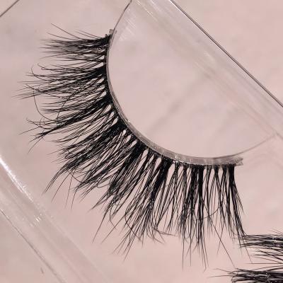 China iShero Long Strip Cruelty Natural Clear Synthetic Clear Strip Lashes Invisible False Mink Lashes for sale