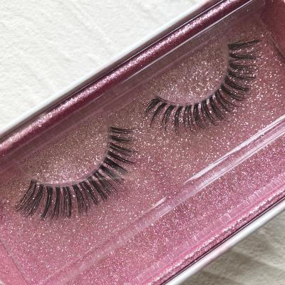 China iShero Long Tape Cruelty Private Label Strip Lashes Natural Free Light False Mink Tapered Invisible Lashes for sale