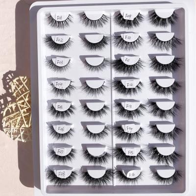 China iShero 18mm Long Natural Mink Lashes 3D Fluffy Lashes Vendor Customized Boxes Bulk Order Free Sample Wholesale Private Labels F20 for sale