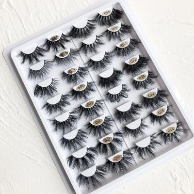 China iShero Long Natural Fluffy 3D Mink Eyelashes 100% 25mm Mink Lashes With Customized Boxes S30 Private Labels for sale