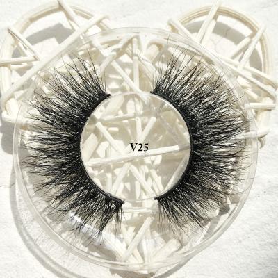 China iShero 3D Natural Long False Eyelashes Mink Eyelash With Customized Lashes Boxes V25 for sale