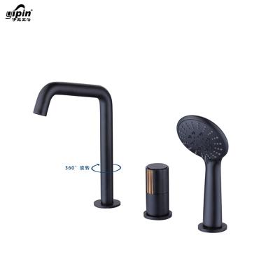 China With Sliding Bar Bath And Two Functions High Quality Luxury Hand Spray Suit Shower Faucets Brass Tub 360 Degree Swivel Faucet for sale