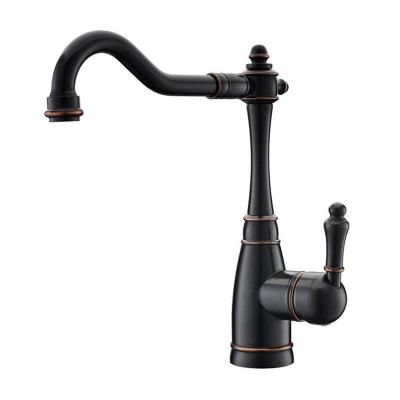 China Hot Selling European And American Wall Mounted All Copper Sink Faucets Kitchen Style Single Hole Metered Faucets for sale