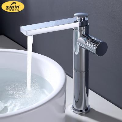 China Metered Faucets Faucet Ware Bathroom Sanitary Basin Taps Single Hole Vanity Faucets Deck Mounted Hot And Cold Water Mixer Wash Faucet for sale