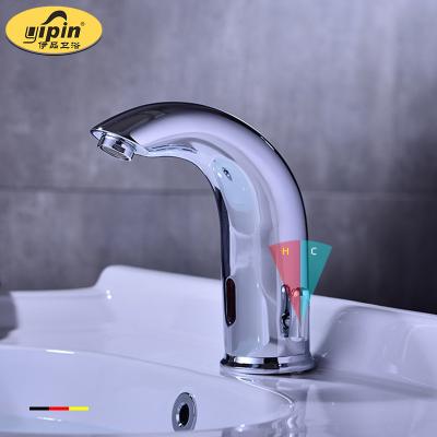 China Sense Faucets Bathroom Faucets Deck Mounted Single Hole Basin Faucet Bathroom Faucet Infrared Sensor for sale