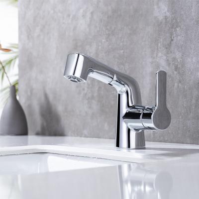 China Metered Type Chrome Basin Faucets Kaiping Manufacturer Agitator Touch Pull-Down Faucet for sale