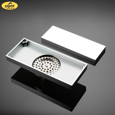 China Anti-Smell Hideep Bathroom Accessories Pour Out 200*100mm Square Brass Anti-Smell Floor Drain for sale