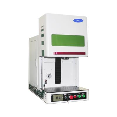 China Large Programmable Desktop Marking Size 20W Fiber Enclosed Laser Marking Machine With Plastic Enclosure Metal Registrar Adjustment For EU IT Market FR GE for sale