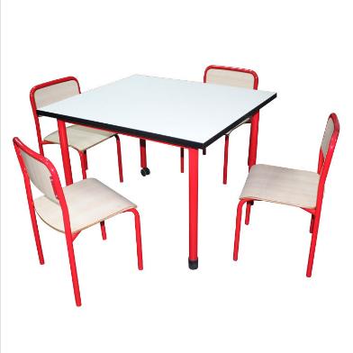 China Modern New Design Table Chairs School Furniture Combo Single Table Chair Set For College School for sale