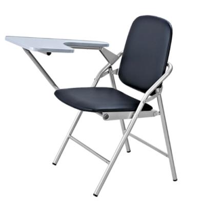 China Environmental Friendly School Furniture Study Chair With Notepad Students Class Used Plastic Chairs for sale