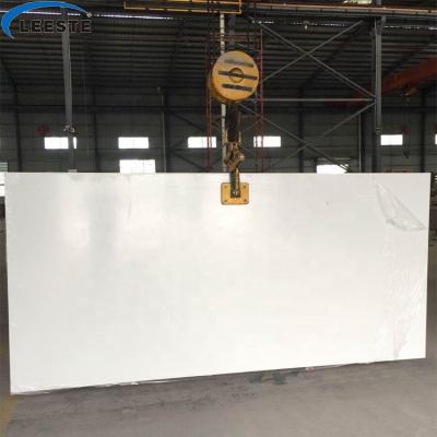 China China Modern Wholesale Pure White Artificial Quartz Slabs For Countertop Kitchentop Worktop for sale