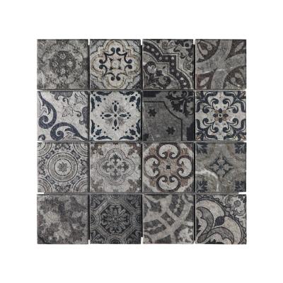 China 2021 New CLASSIC Ideas Discount Decorative Inkjet Stone Arabesque Bbacksplash Marble Mosaic Tile for sale