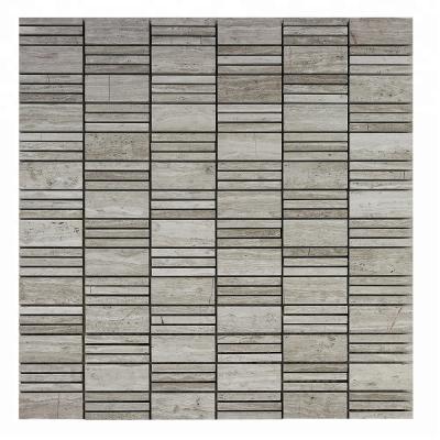 China Types Parquet Decoration Marble Brick Shaped Wall Cube 3d Mosaic Slabs for sale