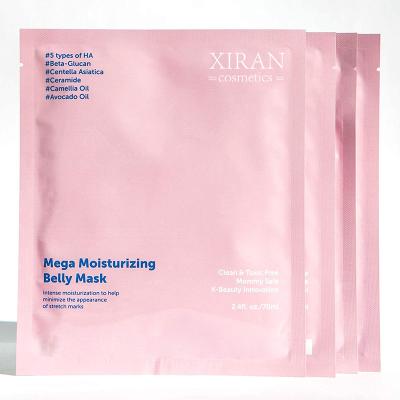 China Nourish Moisturizing Belly Sheet Mask with Avocado and Camellia Oils Reduce Stretch Mark Skin Care Maternity Belly Mask for sale