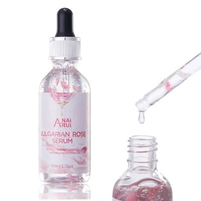 China Luxury Anti-Wrinkle Anti Aging Illuminating Rose Face Skin Care Private Label Moisturizer Serum for sale