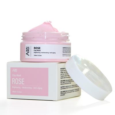 China Moisturizer Private Label Pink Clay Mask Rose Face Powder Mask OEM For Facial Mask OEM for sale