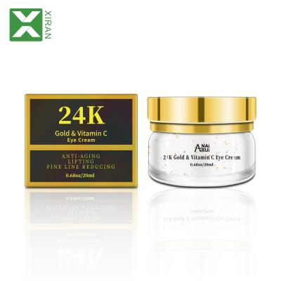 Cina Anti-wrinkle OEM Moisturizing Best Anti Wrinkle 24K Eye Cream Remove Dark Circle Eye Cream in vendita