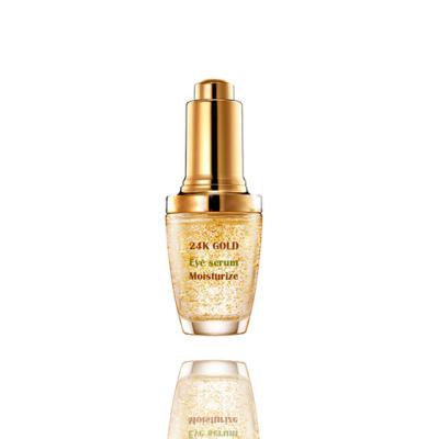 China 2020 Hot Selling Private Label Moisturizer Moisturizing Firming Brighten 24k Gold Eye Serum Face Care for sale